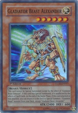 Gladiator Beast Alexander GLAS EN017 Super Rare 1st Edition Gladiator Beast Alexander GLAS EN017 Super Rare 1st Edition