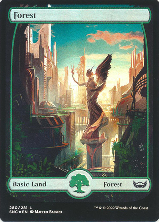 Forest 280 281 Full Art Metropolis Basic Land Foil Forest 280 281 Full Art Metropolis Basic Land Foil