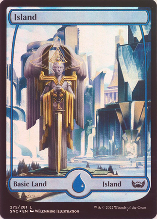 Island 275 281 Full Art Metropolis Basic Land Foil Streets of New Capenna Foil Singles Island 275 281 Full Art Metropolis Basic Land Foil Streets of New Capenna Foil Singles