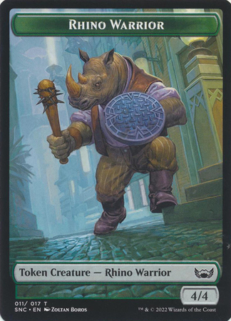 Rhino Warrior Token 011 017 Rhino Warrior Token 011 017