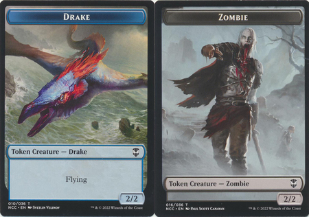 Drake 010 036 Zombie 016 036 Double sided Token Drake 010 036 Zombie 016 036 Double sided Token