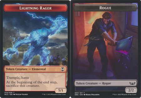 Lightning Rager 019 036 Rogue 007 017 Double sided Token Lightning Rager 019 036 Rogue 007 017 Double sided Token