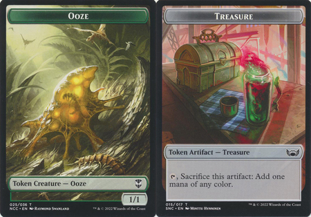 Ooze 025 036 Treasure 015 017 Double sided Token Ooze 025 036 Treasure 015 017 Double sided Token