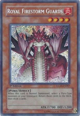 Royal Firestorm Guards GLAS EN087 Secret Rare 1st Edition Gladiator s Assault GLAS 1st Edition Singles Royal Firestorm Guards GLAS EN087 Secret Rare 1st Edition Gladiator s Assault GLAS 1st Edition Singles
