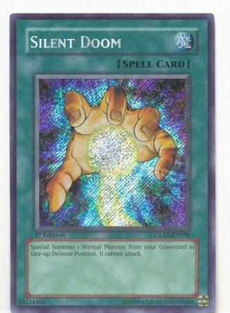Silent Doom GLAS EN094 Secret Rare 1st Edition Gladiator s Assault GLAS 1st Edition Singles Silent Doom GLAS EN094 Secret Rare 1st Edition Gladiator s Assault GLAS 1st Edition Singles