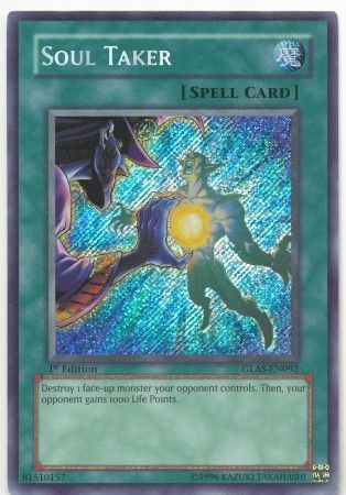 Soul Taker GLAS EN092 Secret Rare 1st Edition Gladiator s Assault GLAS 1st Edition Singles Soul Taker GLAS EN092 Secret Rare 1st Edition Gladiator s Assault GLAS 1st Edition Singles