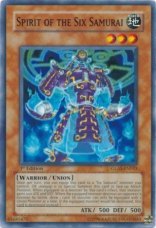 Spirit of the Six Samurai GLAS EN033 Common 1st Edition Gladiator s Assault GLAS 1st Edition Singles Spirit of the Six Samurai GLAS EN033 Common 1st Edition Gladiator s Assault GLAS 1st Edition Singles