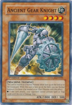 Ancient Gear Knight GLAS EN029 Common 1st Edition Gladiator s Assault GLAS 1st Edition Singles Ancient Gear Knight GLAS EN029 Common 1st Edition Gladiator s Assault GLAS 1st Edition Singles
