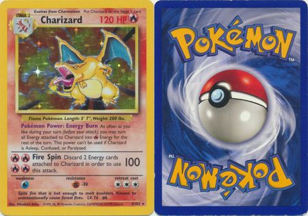 Charizard 4 102 Damaged Holo Unlimited Base Set 30954 Base Set Unlimited Singles Charizard 4 102 Damaged Holo Unlimited Base Set 30954 Base Set Unlimited Singles