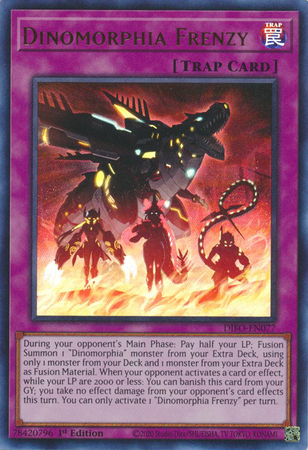 Dinomorphia Frenzy DIFO EN077 Ultra Rare 1st Edition Dinomorphia Frenzy DIFO EN077 Ultra Rare 1st Edition