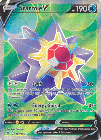 Starmie V - 166/189 - Full Art Ultra Rare