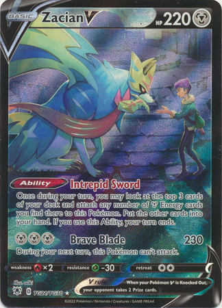 League Battle Deck: Zacian V PTCGO Code – Card Cavern Trading