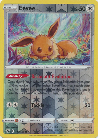 Buy the Pokemon TCG Eevee Reverse Holofoil Platinum Rising Rivals 59/111