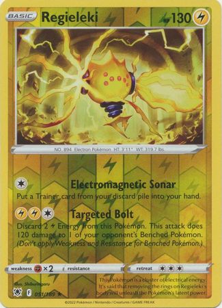 Regieleki 051 189 Rare Reverse Holo Regieleki 051 189 Rare Reverse Holo