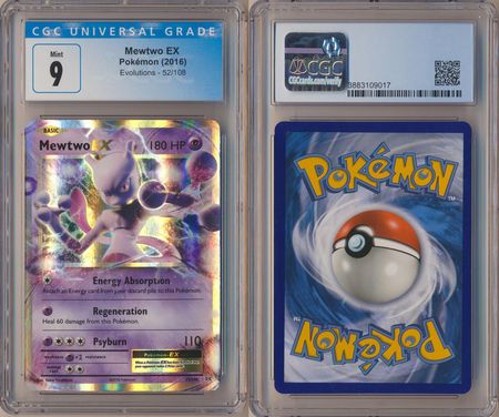Mewtwo EX 52 108 CGC 9 Mint Ultra Rare Evolutions 9017 XY Evolutions Singles Mewtwo EX 52 108 CGC 9 Mint Ultra Rare Evolutions 9017 XY Evolutions Singles