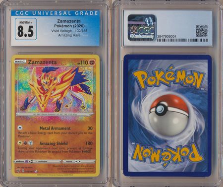 Zamazenta 102/185 Amazing Rare Vivid Voltage Pokémon TCG Near Mint