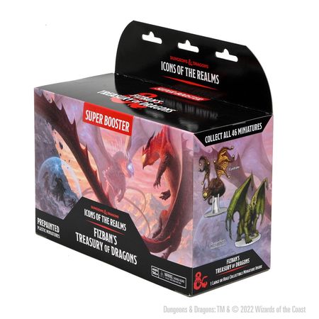 D D Icons of the Realms Fizban 303 242 302 200 302 231s Treasury of Dragons Super Booster Pack D D Miniatures Sealed Product D D Icons of the Realms Fizban 303 242 302 200 302 231s Treasury of Dragons Super Booster Pack D D Miniatures Sealed Product
