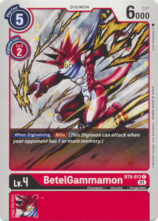 BetelGammamon BT8 013 C Common BetelGammamon BT8 013 C Common