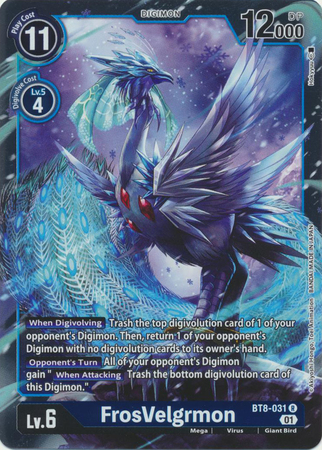 FrosVelgrmon BT8 031 R Rare New Awakening BT08 Singles FrosVelgrmon BT8 031 R Rare New Awakening BT08 Singles