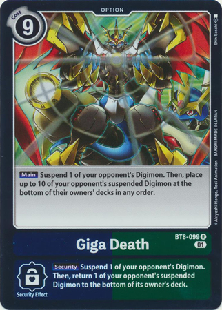 Giga Death BT8 099 R Rare New Awakening BT08 Singles Giga Death BT8 099 R Rare New Awakening BT08 Singles