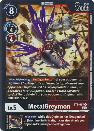 MetalGreymon BT8 067 R Rare MetalGreymon BT8 067 R Rare