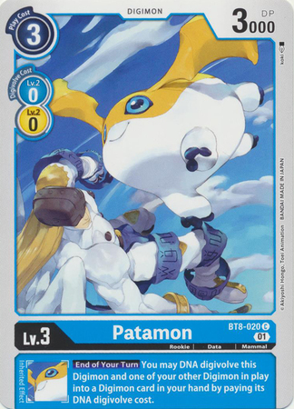 Patamon BT8 020 C Common New Awakening BT08 Singles Patamon BT8 020 C Common New Awakening BT08 Singles