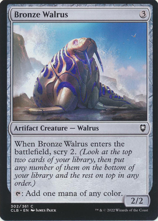 Bronze Walrus 302 361 Commander Legends Battle for Baldur s Gate Singles Bronze Walrus 302 361 Commander Legends Battle for Baldur s Gate Singles