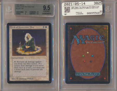 Circle of Protection Blue BGS 9 5 GEM MINT Common Beta 6073 Circle of Protection Blue BGS 9 5 GEM MINT Common Beta 6073