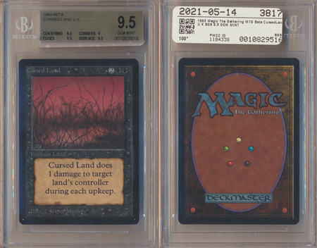 Cursed Land BGS 9 5 GEM MINT Uncommon Beta 9516 Cursed Land BGS 9 5 GEM MINT Uncommon Beta 9516