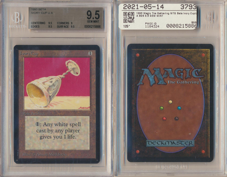 Ivory Cup BGS 9 5 GEM MINT Uncommon Beta 5886 Ivory Cup BGS 9 5 GEM MINT Uncommon Beta 5886