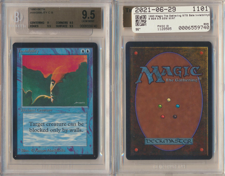Invisibility BGS 9 5 GEM MINT Common Beta 9740 Invisibility BGS 9 5 GEM MINT Common Beta 9740