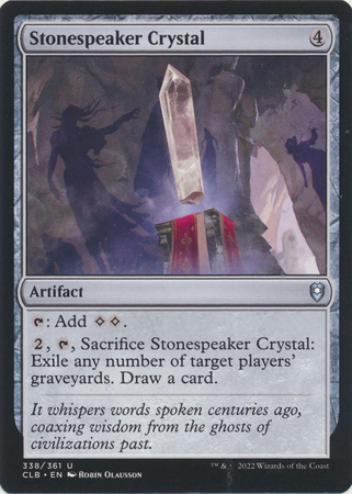 Stonespeaker Crystal 338 361 Commander Legends Battle for Baldur s Gate Singles Stonespeaker Crystal 338 361 Commander Legends Battle for Baldur s Gate Singles