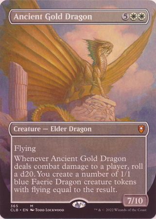 Ancient Gold Dragon 365 Alternate Art Borderless Foil Commander Legends Battle for Baldur s Gate Collector Booster Foil Singles Ancient Gold Dragon 365 Alternate Art Borderless Foil Commander Legends Battle for Baldur s Gate Collector Booster Foil Singles