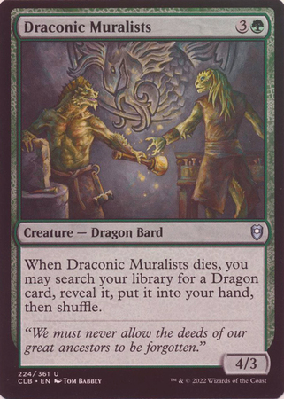 Draconic Muralists 224 361 Foil Commander Legends Battle for Baldur s Gate Foil Singles Draconic Muralists 224 361 Foil Commander Legends Battle for Baldur s Gate Foil Singles
