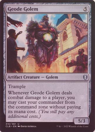 Geode Golem 316 361 Foil Commander Legends Battle for Baldur s Gate Foil Singles Geode Golem 316 361 Foil Commander Legends Battle for Baldur s Gate Foil Singles