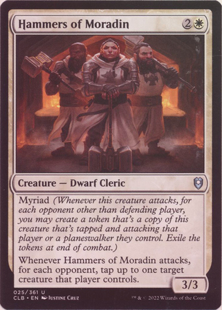 Hammers of Moradin 025 361 Foil Commander Legends Battle for Baldur s Gate Foil Singles Hammers of Moradin 025 361 Foil Commander Legends Battle for Baldur s Gate Foil Singles