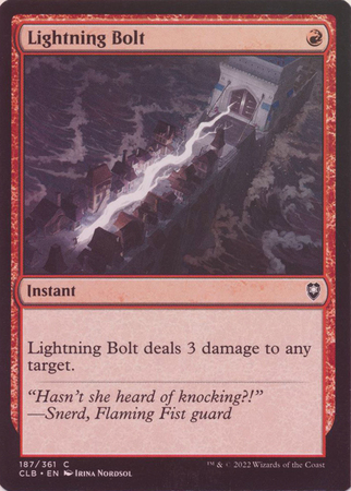 Lightning Bolt 187 361 Foil Commander Legends Battle for Baldur s Gate Foil Singles Lightning Bolt 187 361 Foil Commander Legends Battle for Baldur s Gate Foil Singles