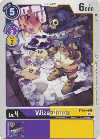 Wizardmon ST10 10 C Common Wizardmon ST10 10 C Common