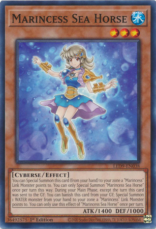 Marincess Sea Horse LED9 EN038 Common1st Edition Legendary Duelists Duels from the Deep 1st Edition Singles Marincess Sea Horse LED9 EN038 Common1st Edition Legendary Duelists Duels from the Deep 1st Edition Singles