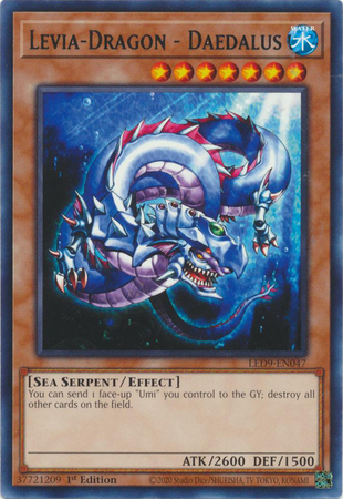 Levia Dragon Daedalus LED9 EN047 Rare 1st Edition Levia Dragon Daedalus LED9 EN047 Rare 1st Edition
