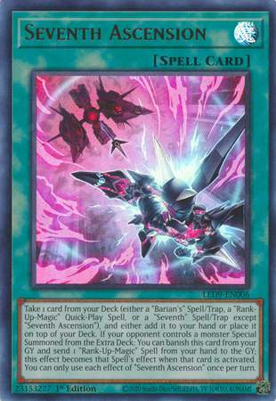 Seventh Ascension LED9 EN006 Ultra Rare 1st Edition Seventh Ascension LED9 EN006 Ultra Rare 1st Edition