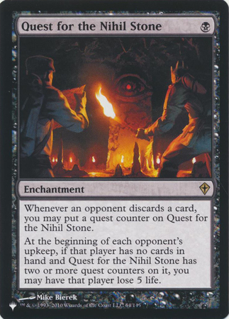 Quest for the Nihil Stone 64 145 The List Quest for the Nihil Stone 64 145 The List