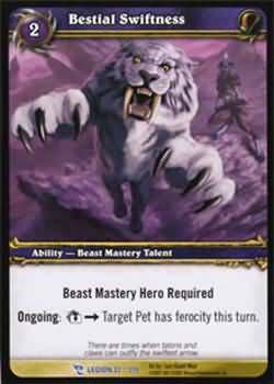 Bestial Swiftness 32 319 Rare WoW March of the Legion Bestial Swiftness 32 319 Rare WoW March of the Legion