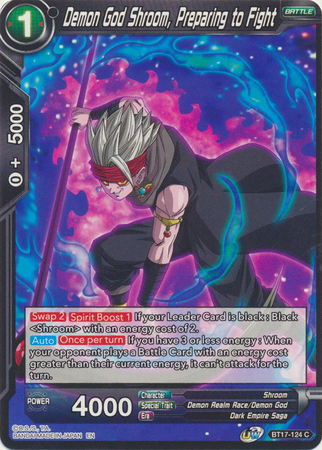 Demon God Shroom Preparing to Fight BT17 124 Common UW Series 8 Ultimate Squad Singles Demon God Shroom Preparing to Fight BT17 124 Common UW Series 8 Ultimate Squad Singles