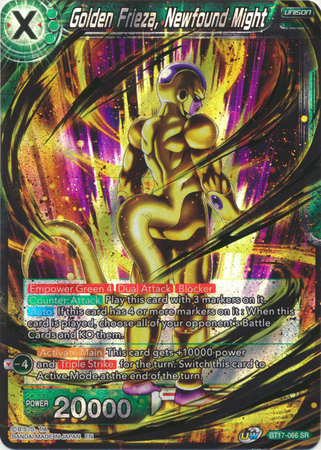 Golden Frieza Newfound Might BT17 066 Super Rare UW Series 8 Ultimate Squad Singles Golden Frieza Newfound Might BT17 066 Super Rare UW Series 8 Ultimate Squad Singles