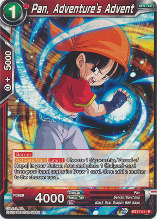 Pan Adventure s Advent BT17 011 Rare UW Series 8 Ultimate Squad Singles Pan Adventure s Advent BT17 011 Rare UW Series 8 Ultimate Squad Singles