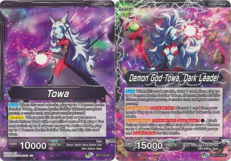 Towa Demon God Towa Dark Leader BT17 110 Uncommon Towa Demon God Towa Dark Leader BT17 110 Uncommon