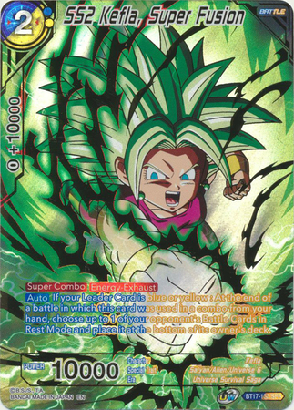 SS2 Kefla Super Fusion SPR BT17 133 Special Rare UW Series 8 Ultimate Squad Singles SS2 Kefla Super Fusion SPR BT17 133 Special Rare UW Series 8 Ultimate Squad Singles