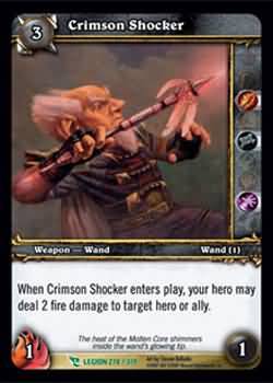 Crimson Shocker 278 319 Uncommon WoW March of the Legion Crimson Shocker 278 319 Uncommon WoW March of the Legion
