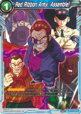 Red Ribbon Army Assemble BT17 056 Common Foil UW Series 8 Ultimate Squad Foil Singles Red Ribbon Army Assemble BT17 056 Common Foil UW Series 8 Ultimate Squad Foil Singles